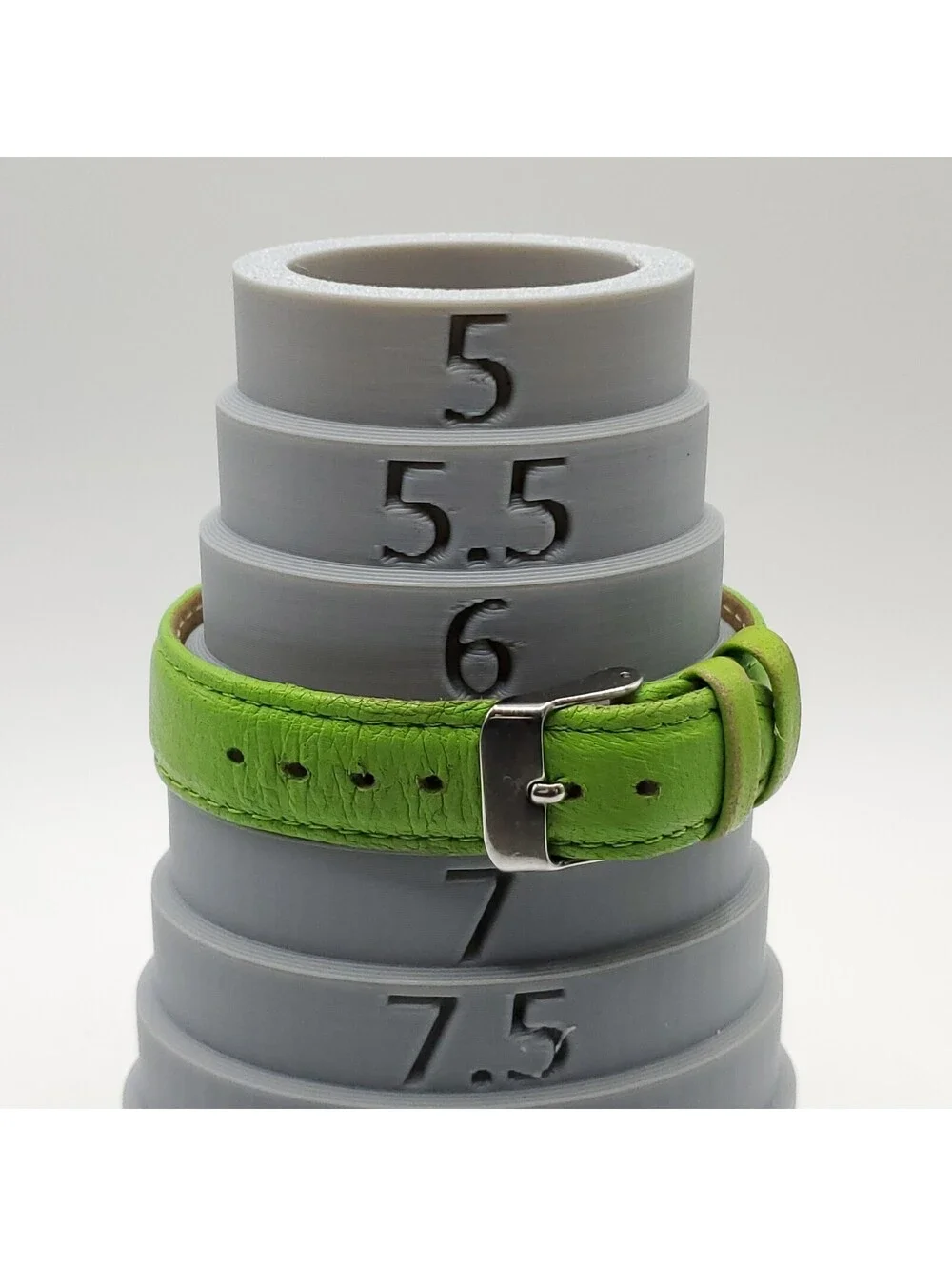 Anne Klein Women's Watch 36mm White Roman Numerals Dial Green Band New Battery